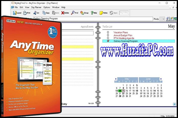 AnyTime Organizer Deluxe 16.1.5.1 PC Software with Patch 