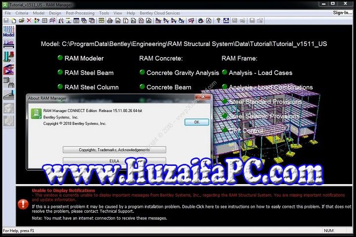 Bentley RAM Structural System 23.00.00.92 PC Software with Crack