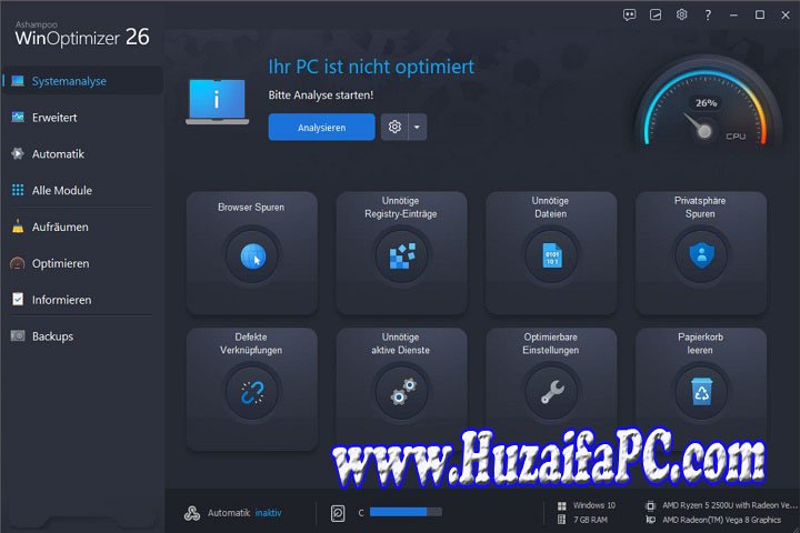 Ashampoo WinOptimizer 26.00.11 PC Software with Keygen