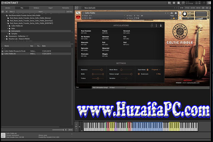 Red Room Audio Traveler Series Celtic Fiddle PC Software with Crack