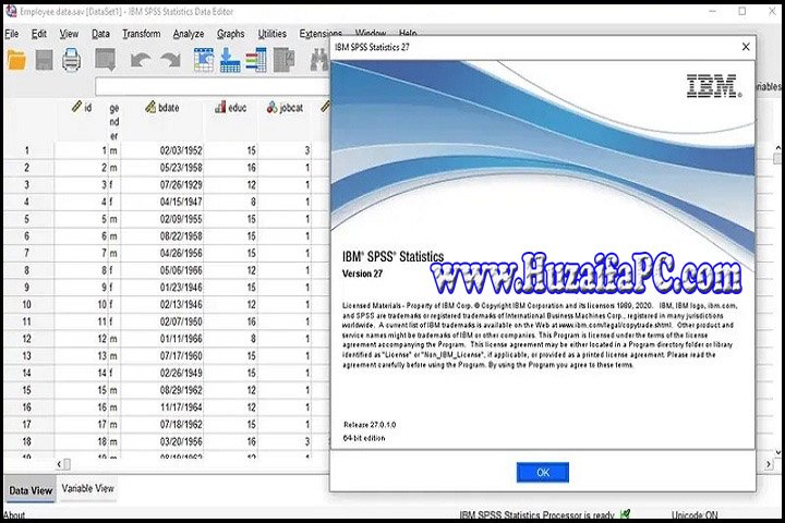 IBM SPSS Statistics 27.0.1 IF026 PC Software with Keygen