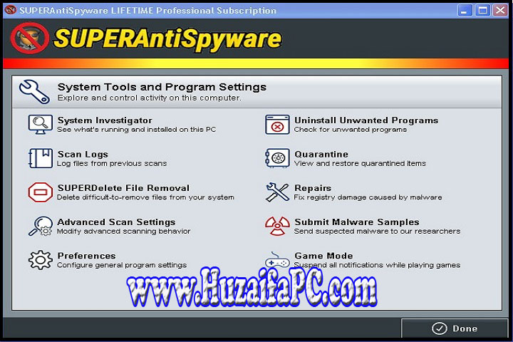 SUPERAntiSpyware Professional X 10.0.1252 PC Software with Crack