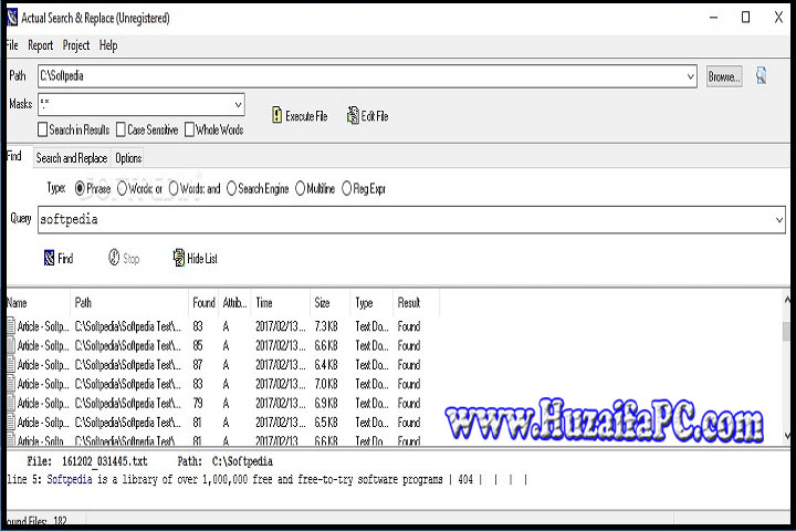 Actual Search and Replace Version 2.9.7 - Installation Process Actual Search and Replace Version 2.9.7 - Free Download