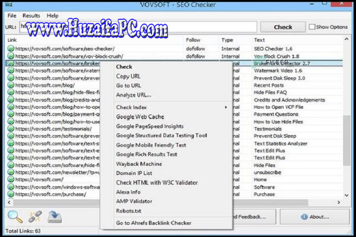 VovSoft SEO Checker : Version 10.1 - Free VovSoft SEO Checker 10.1 Free Download Setup and Installation Guide